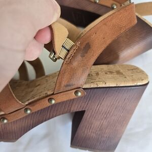 KOS CLOG IN BRONZE BROWN CALFSKIN